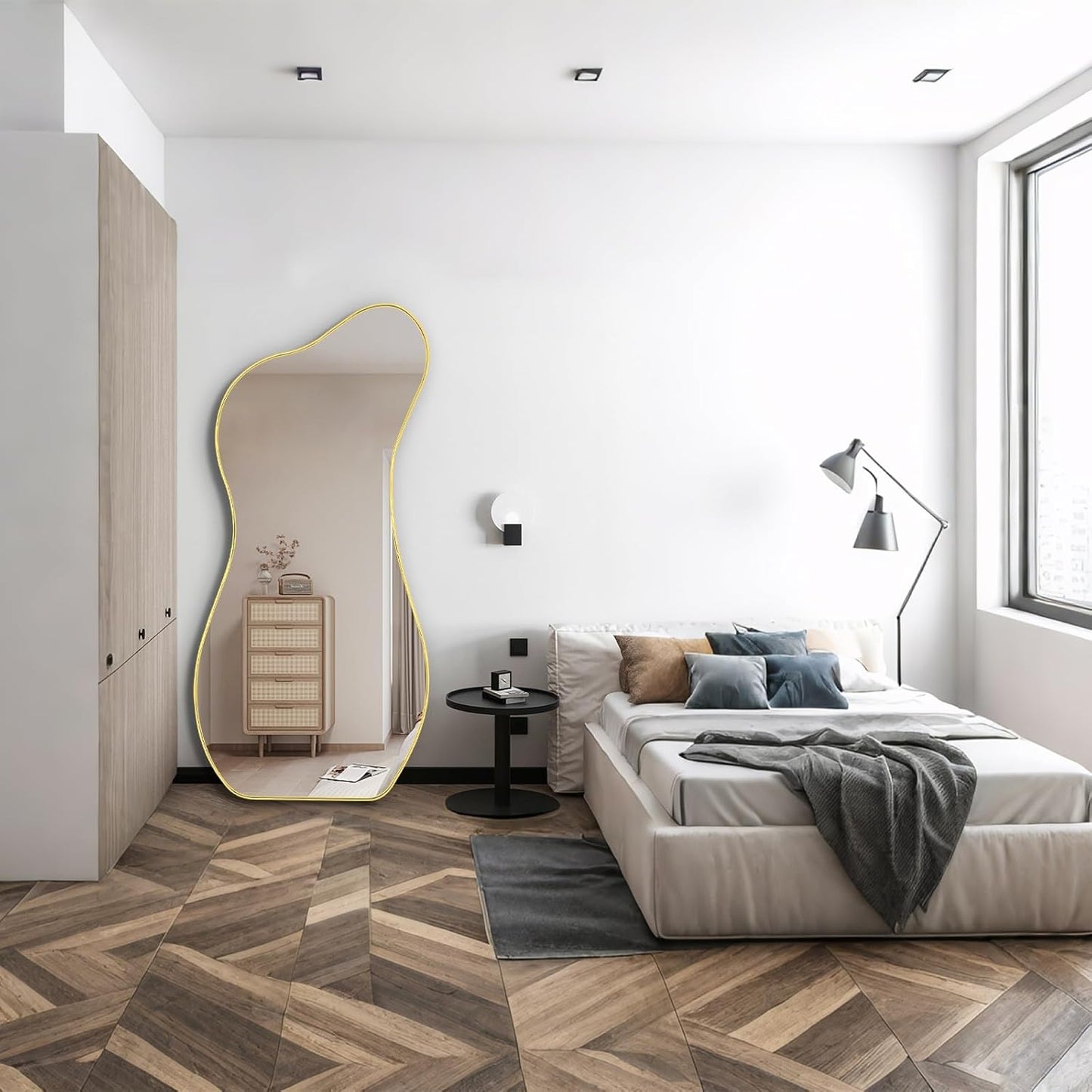 Geschwungener Ganzkörperspiegel | 170×70 cm