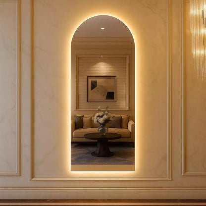 Ovaler Pinterest-LED-Spiegel | 150 × 170 cm