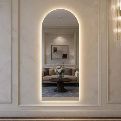 Ovaler Pinterest-LED-Spiegel | 150 × 170 cm